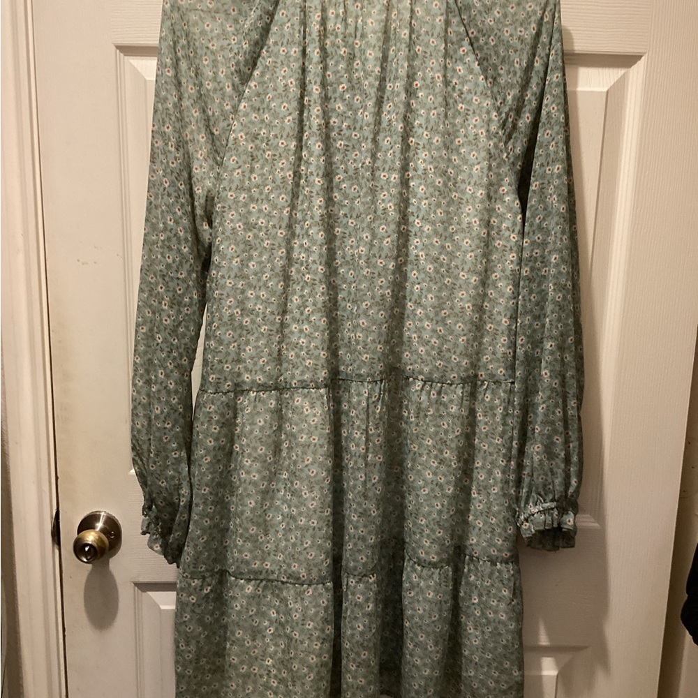 Show Me Your MuMu Kids Dress in Floral Green - Picture 4 of 5